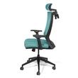 Scaun de birou ergonomic managerial Bergamo - turcoaz