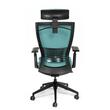 Scaun de birou ergonomic managerial Bergamo - turcoaz