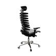 Scaun ergonomic executive EQUALIZER sistem spinal adaptiv, reglaje avansate, tetieră, cadru metalic, negru