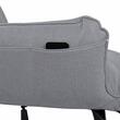 Fotoliu de masaj multifunctionat, MIRA, cu role 3D, functie de incalzire, material textil culoare gri inchis