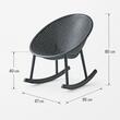 Balansoar pentru interior si exterior, din plastic, culoare antracit