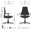Scaun de birou ergonomic Salerno - turcoaz