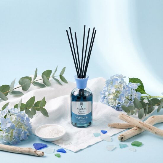 Odorizant camera cu betisoare si mostra de parfum inclus, Farah Plus, ventura, 100ml