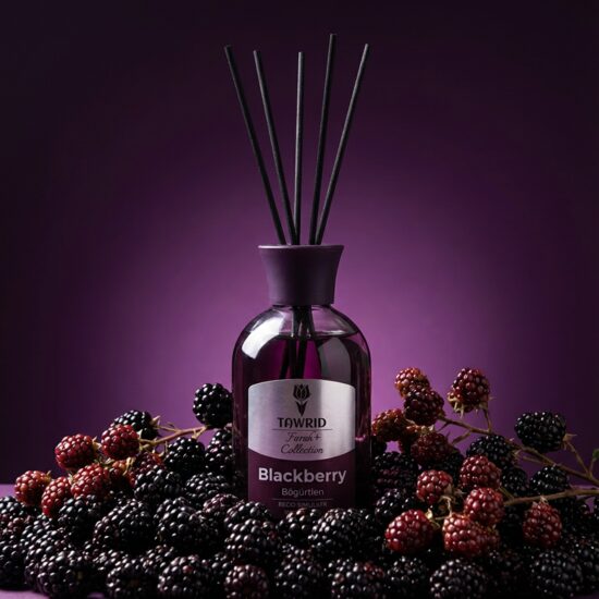 Odorizant camera cu betisoare si mostra de parfum inclus, Farah Plus, mure, 100ml