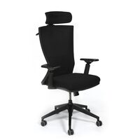 Scaun de birou ergonomic managerial Bergamo - negru