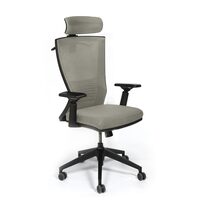 Scaun de birou ergonomic managerial Bergamo - gri deschis