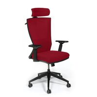 Scaun de birou ergonomic managerial Bergamo - rosu